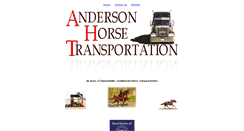 Desktop Screenshot of andersonhorsetransportation.com