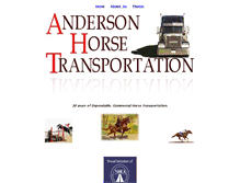 Tablet Screenshot of andersonhorsetransportation.com